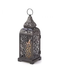 BLACK MOROCCAN CANDLE LANTERN