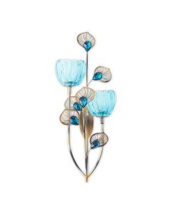 PEACOCK BLOSSOM DUO CUP SCONCE